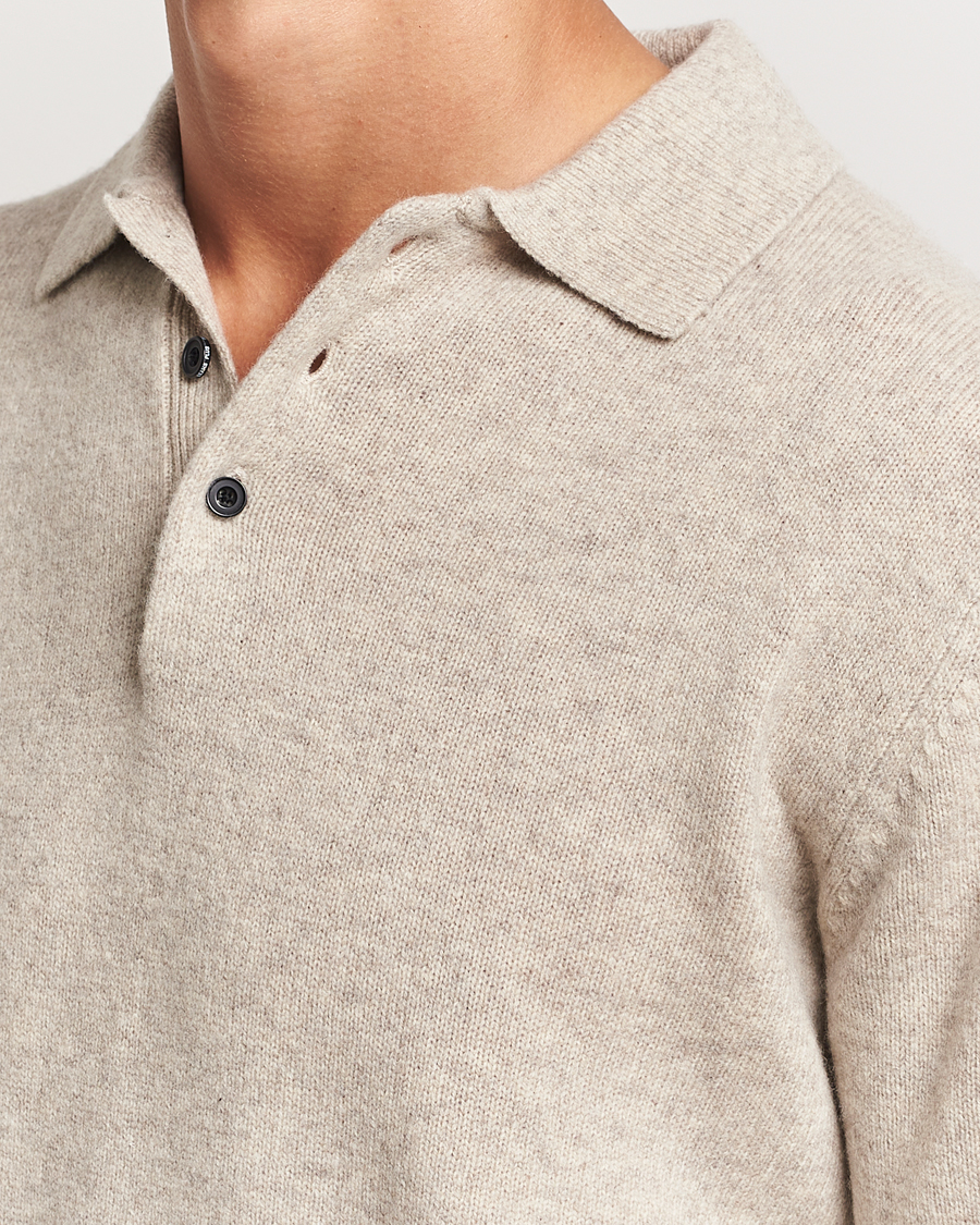 Mies | Puserot | BEAMS PLUS | Knitted Wool Polo Beige