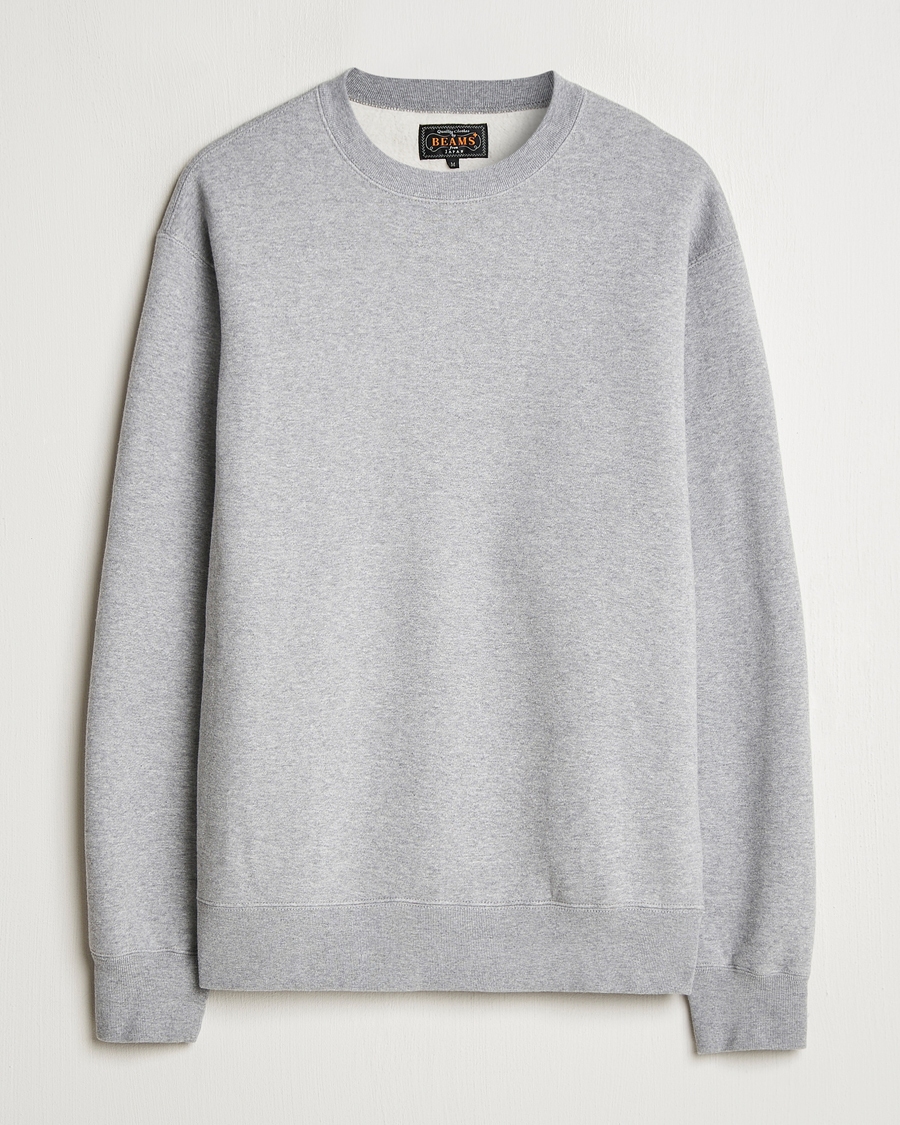 Mies | Puserot | BEAMS PLUS | Japanese Cotton Sweatshirt Heather Grey