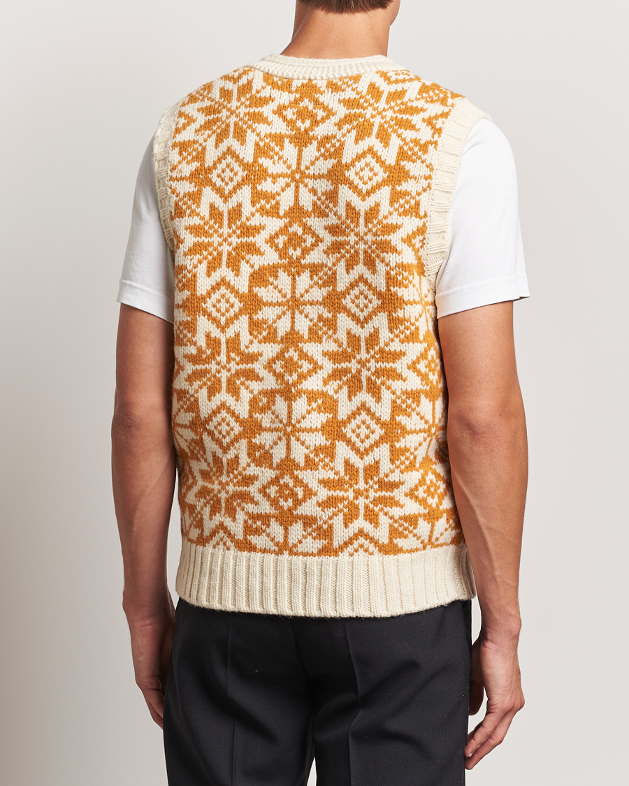 Mies | Puserot | BEAMS PLUS | Snow Pattern Knit Vest Gold