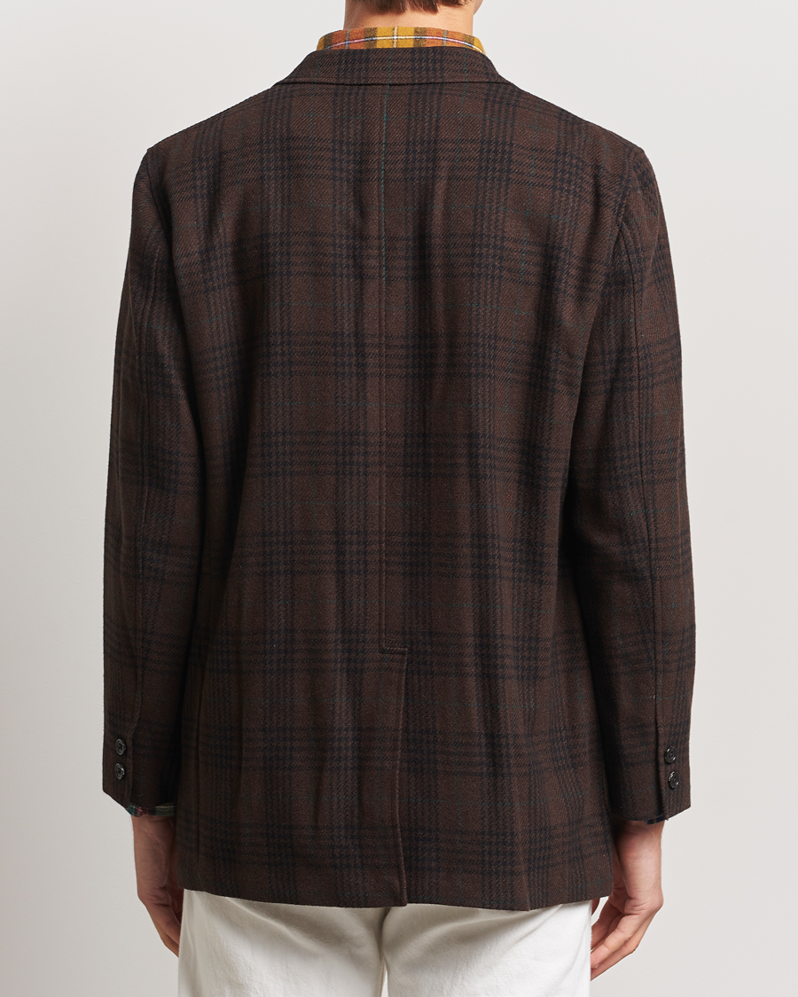 Mies | Pikkutakit | BEAMS PLUS | Wool Plaid Blazer Dark Brown
