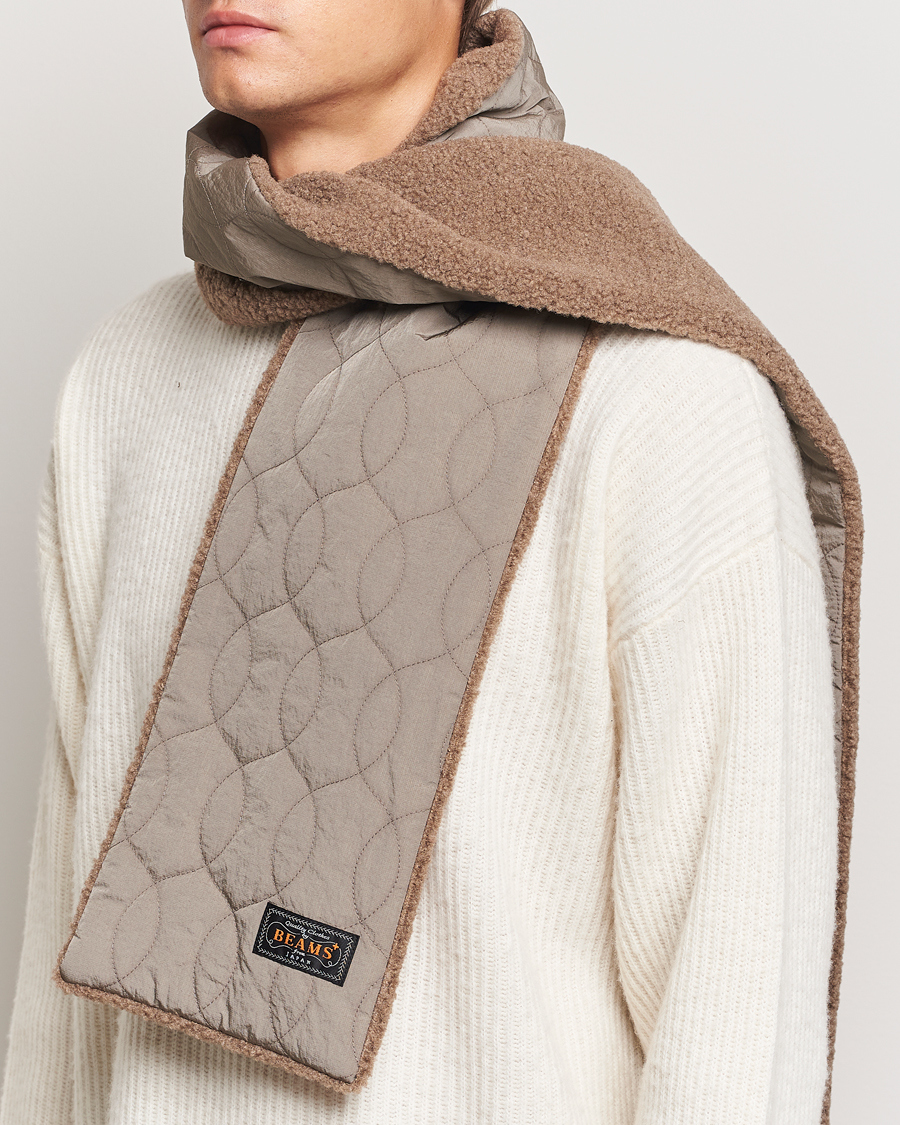 Mies | BEAMS PLUS Muffler Boa Quilt Khaki | BEAMS PLUS | Muffler Boa Quilt Khaki