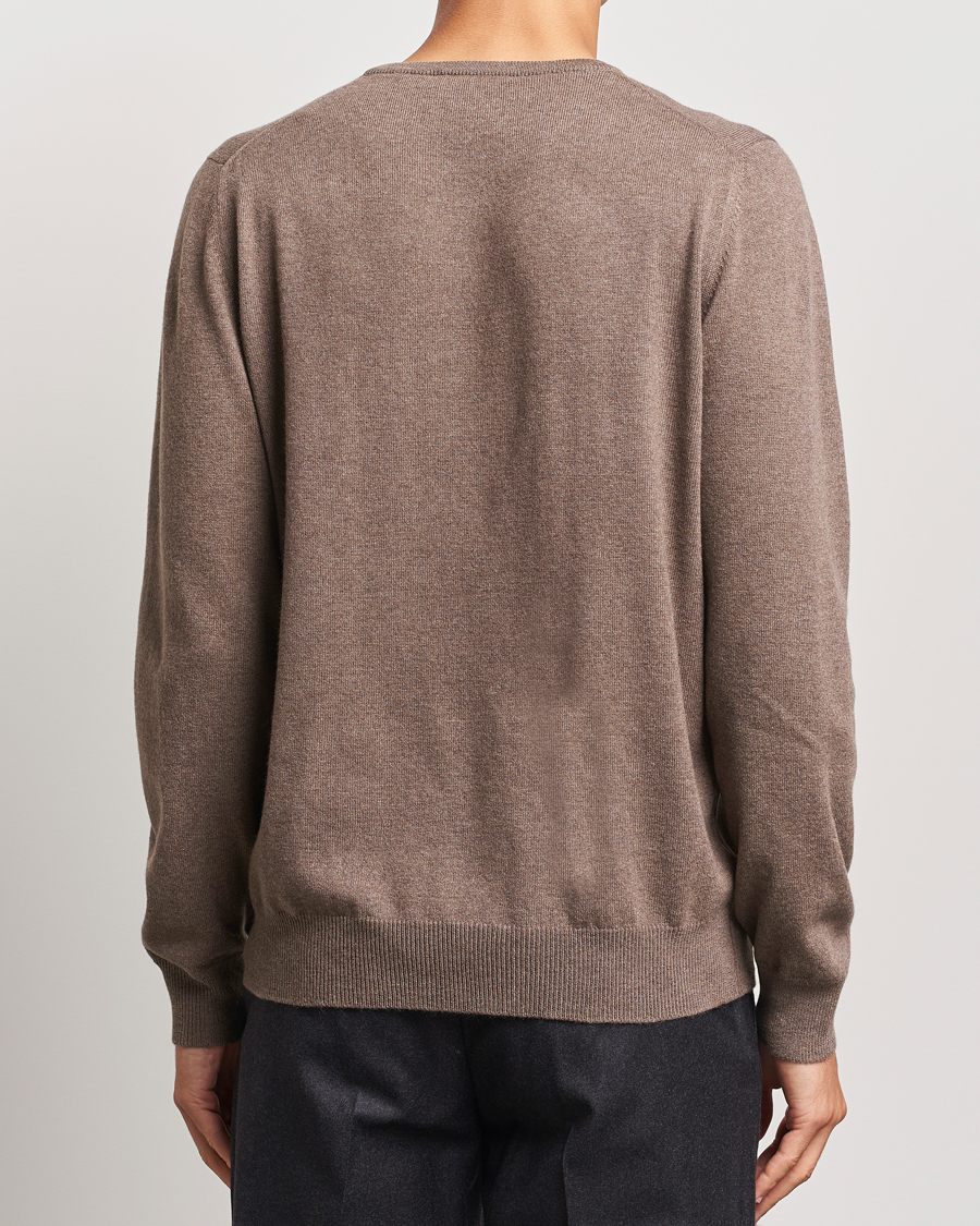 Mies | Puserot | Gran Sasso | Wool/Cashmere Crew Neck Light Brown