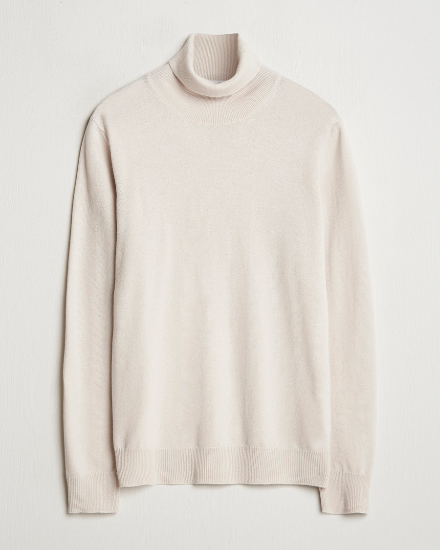 Mies | Puserot | Gran Sasso | Wool/Cashmere Rollneck Cream