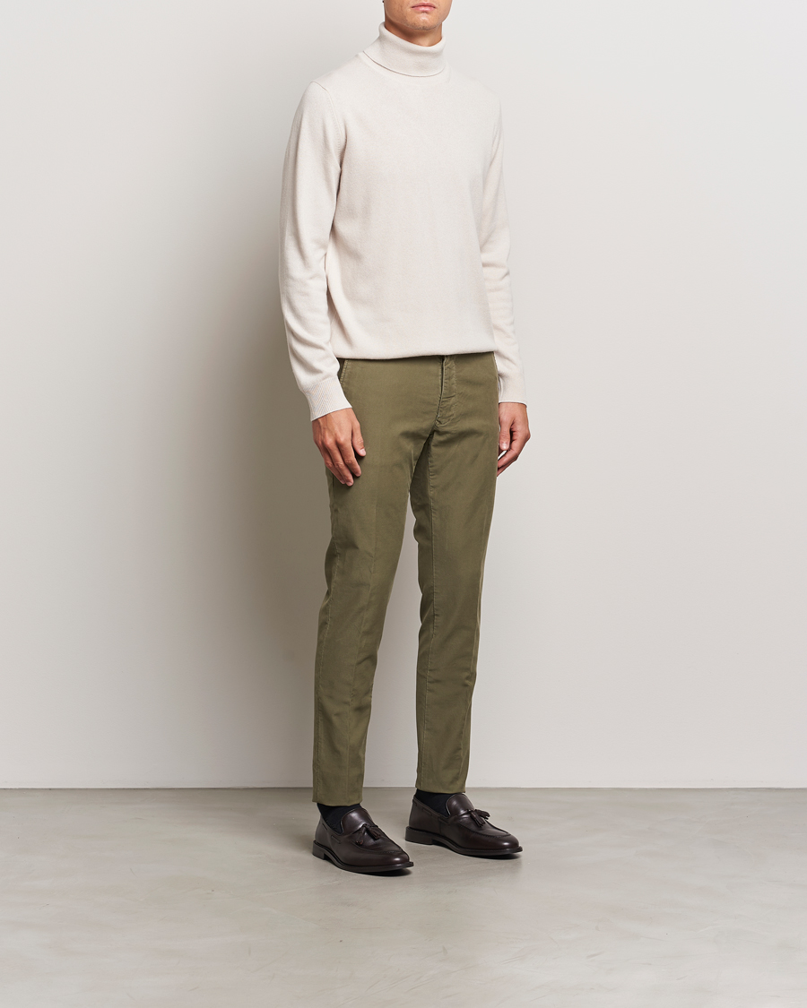 Mies | Puserot | Gran Sasso | Wool/Cashmere Rollneck Cream