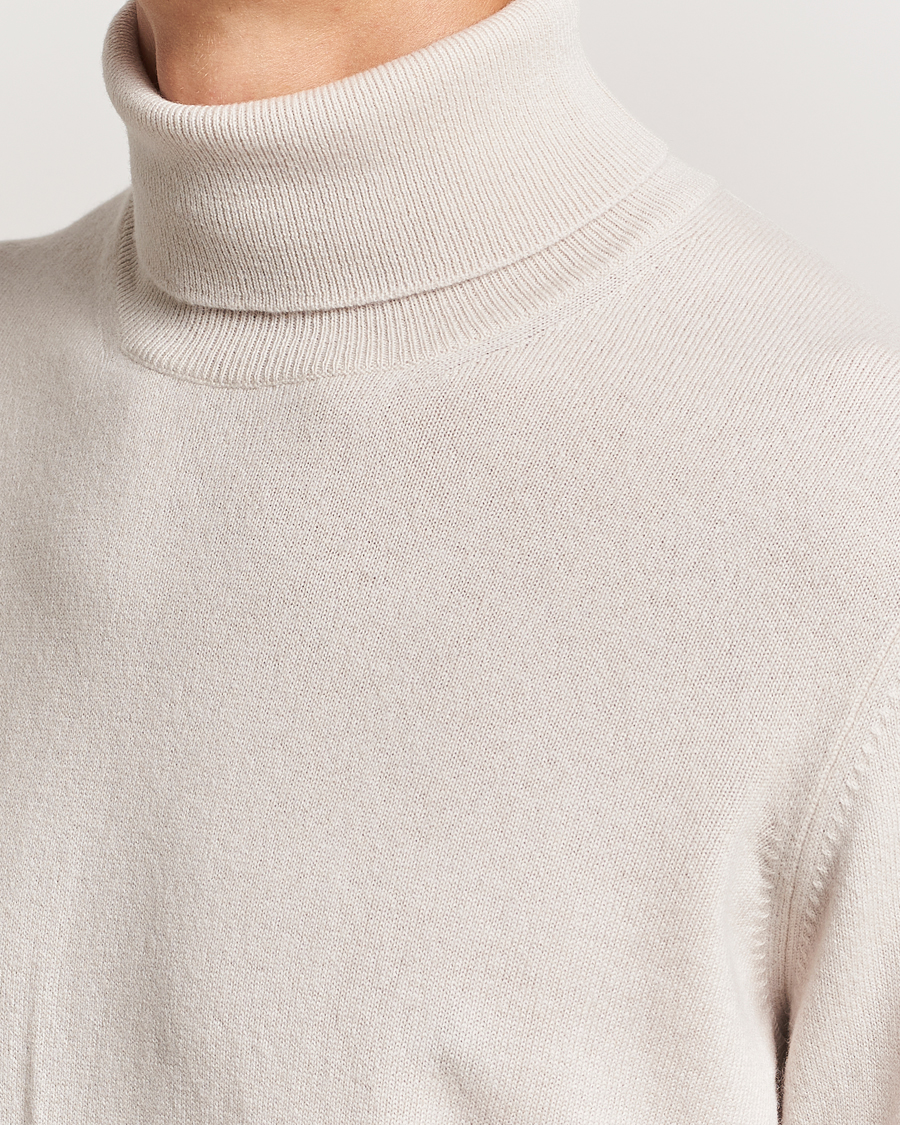 Mies | Puserot | Gran Sasso | Wool/Cashmere Rollneck Cream