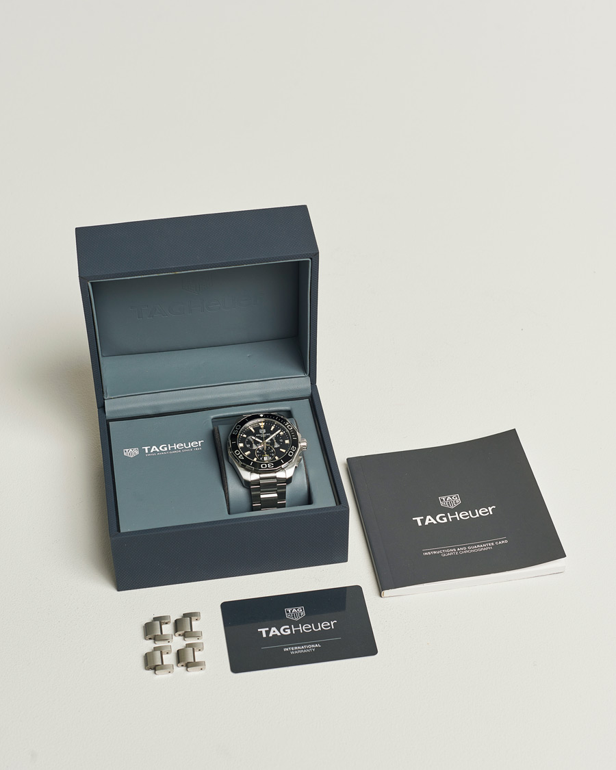 Mies | Tag Heuer Pre-Owned Aquaracer Chrono Silver | Tag Heuer Pre-Owned | Aquaracer Chrono Silver