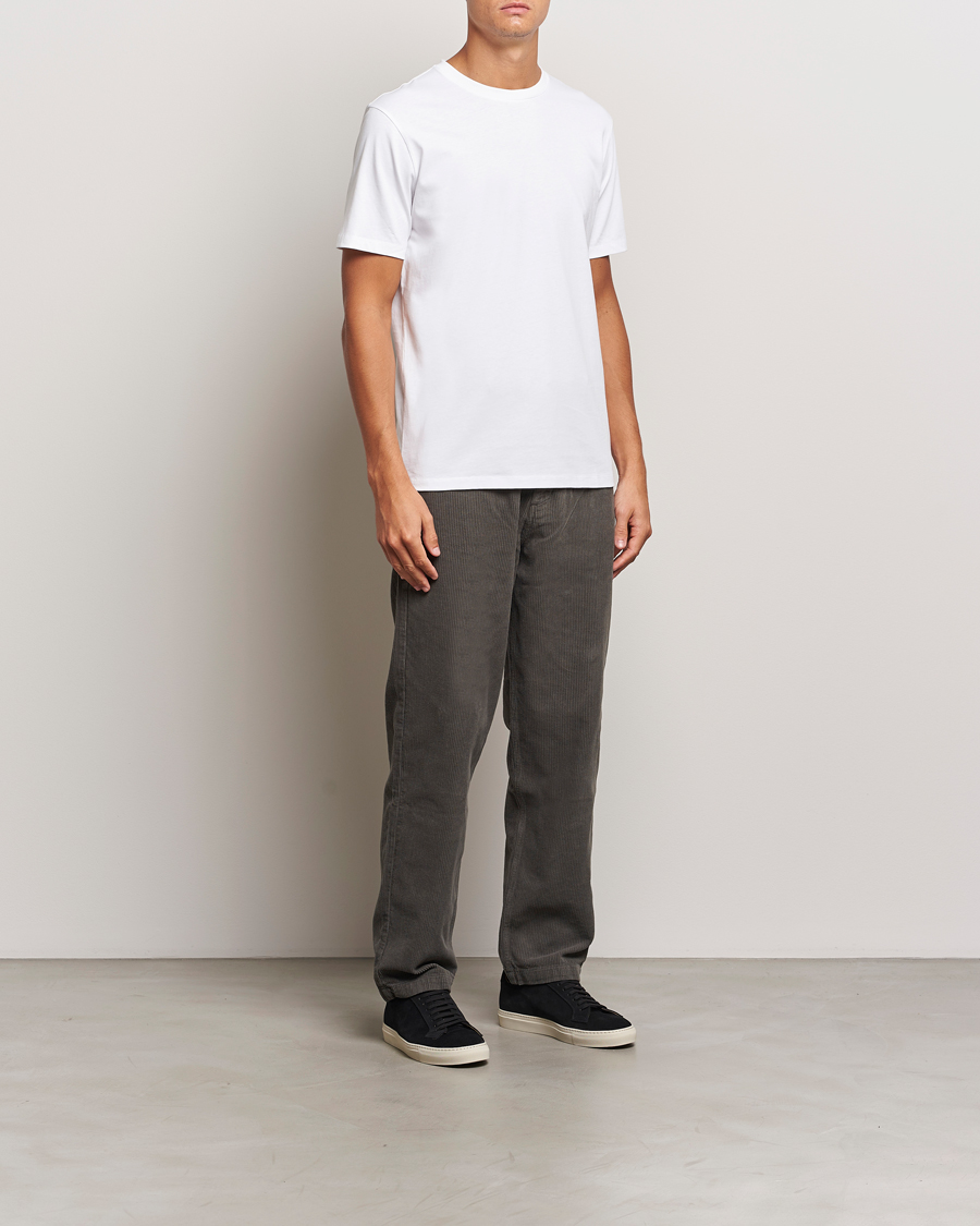 Mies | T-paidat | A Day's March | Midweight T-Shirt White