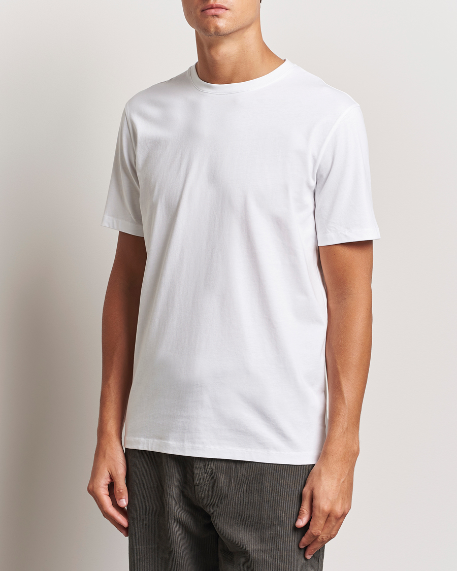 Mies | T-paidat | A Day's March | Midweight T-Shirt White