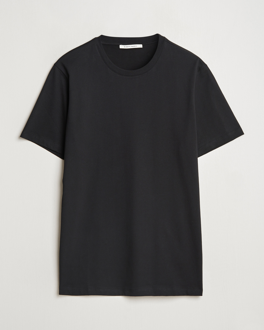 Mies | T-paidat | A Day's March | Midweight T-Shirt Black