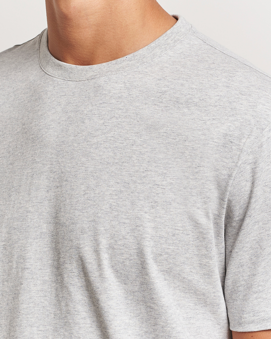 Mies | T-paidat | A Day's March | Midweight T-Shirt Grey Melange