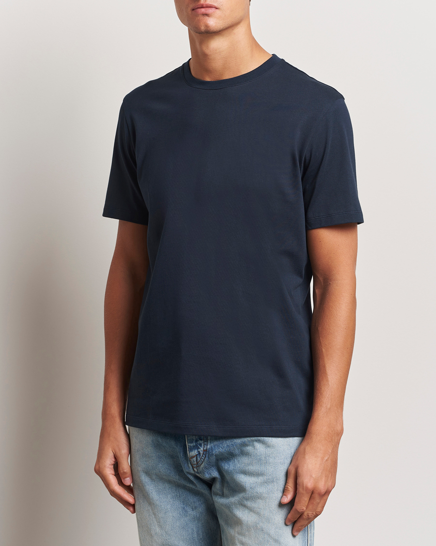 Mies | T-paidat | A Day's March | Midweight T-Shirt Navy