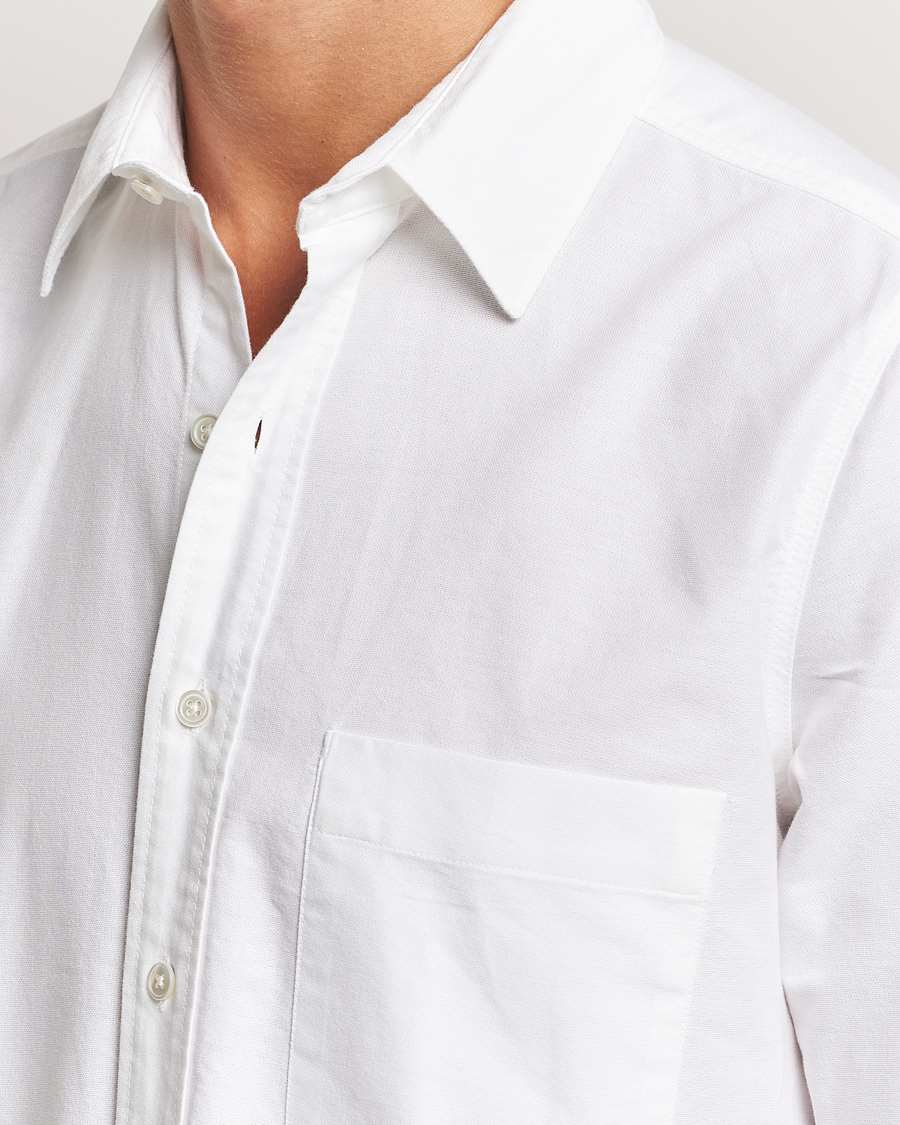 Mies | Kauluspaidat | A Day's March | Mason Dyed Oxford Shirt White