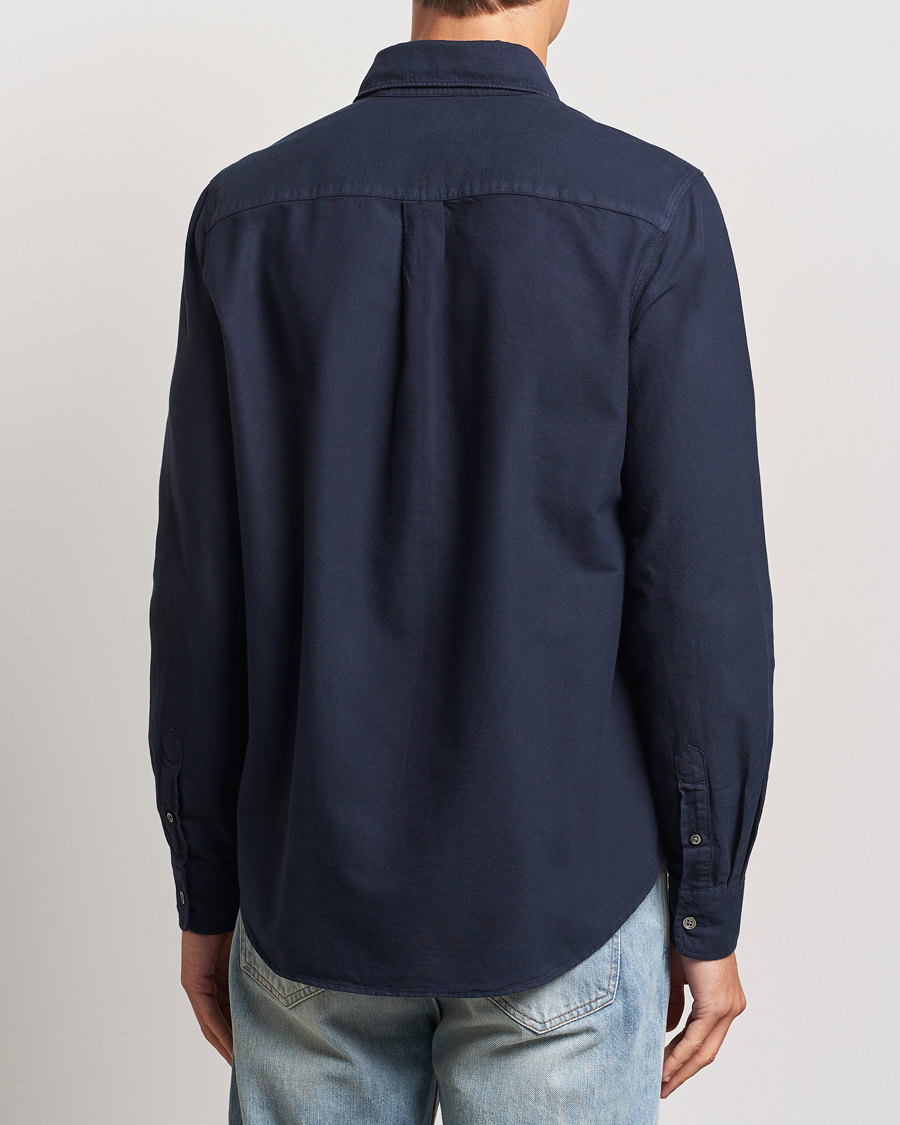 Mies | Kauluspaidat | A Day's March | Mason Dyed Oxford Shirt Navy