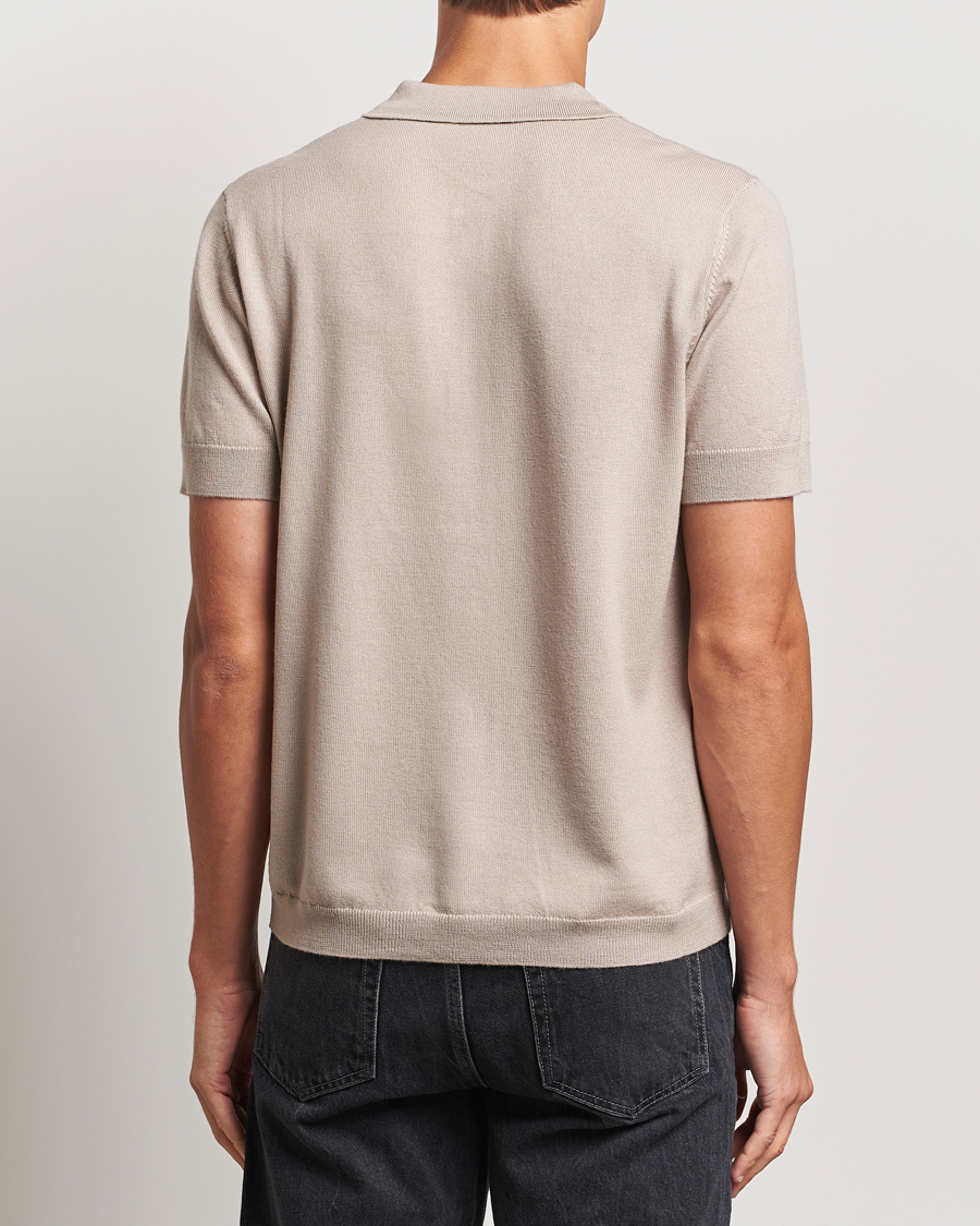 Mies | Pikeet | A Day's March | Rosehall Short Sleeve Merino Polo Dove