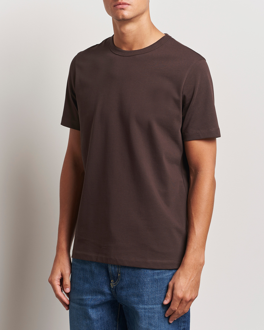 Mies | T-paidat | A Day's March | Heavyweight T-Shirt Dark Chocolate