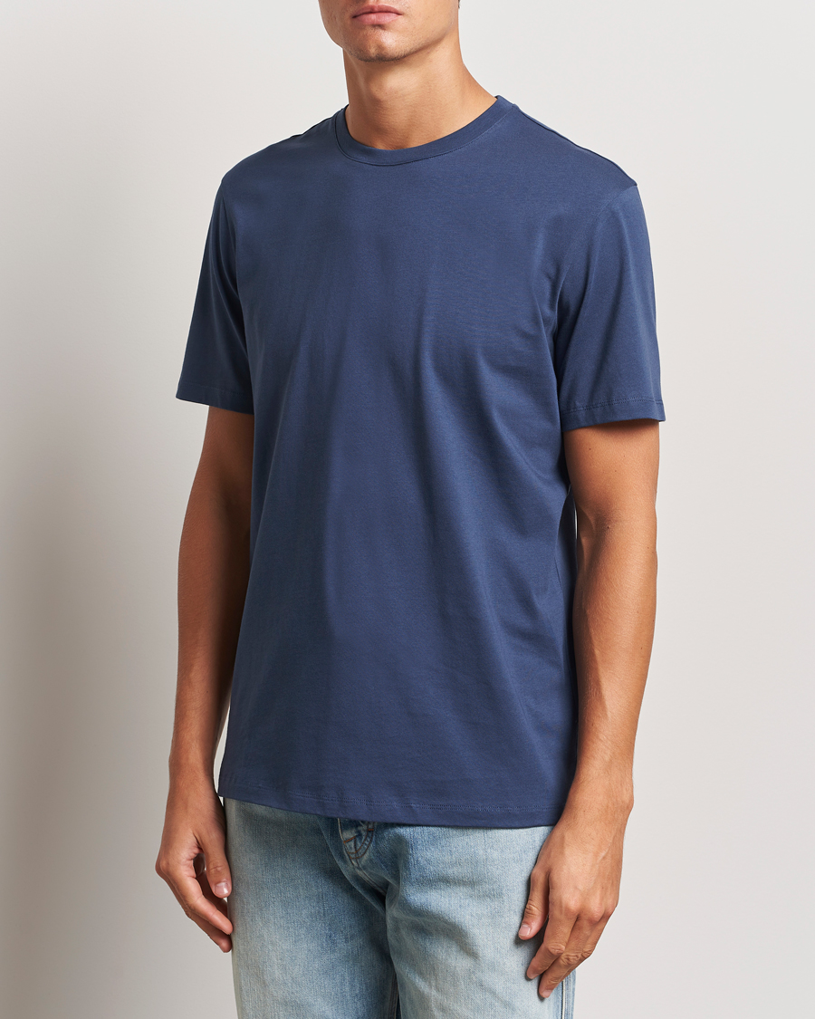 Mies | T-paidat | A Day's March | Midweight T-Shirt Brewers Blue