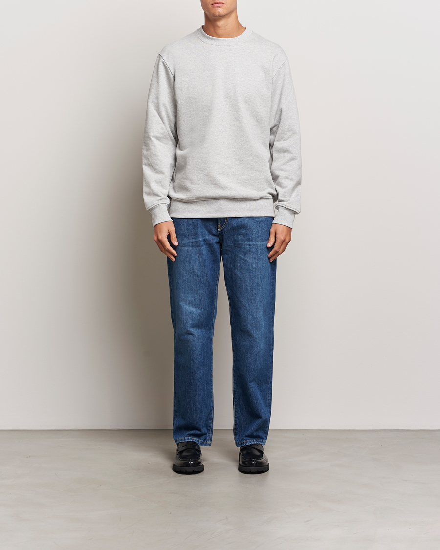 Mies | Puserot | A Day's March | Etienne Sweatshirt Grey Melange