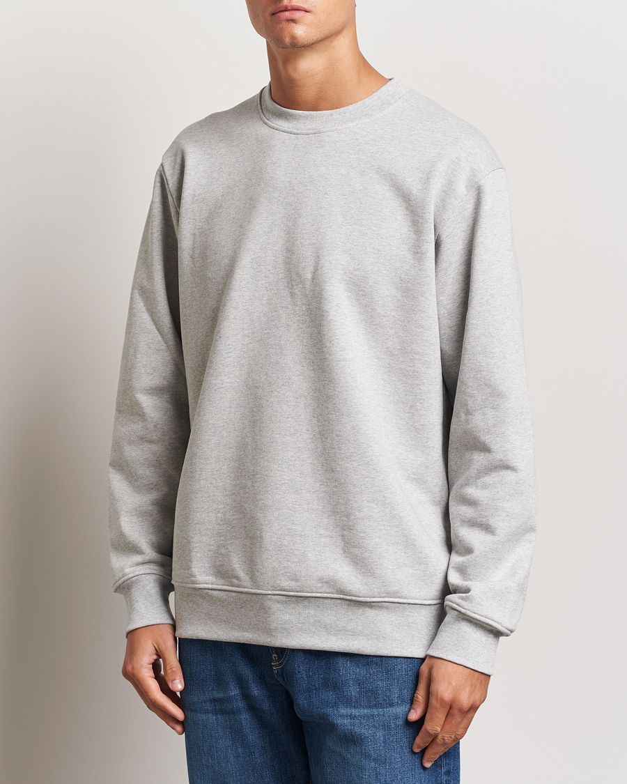 Mies | Puserot | A Day's March | Etienne Sweatshirt Grey Melange