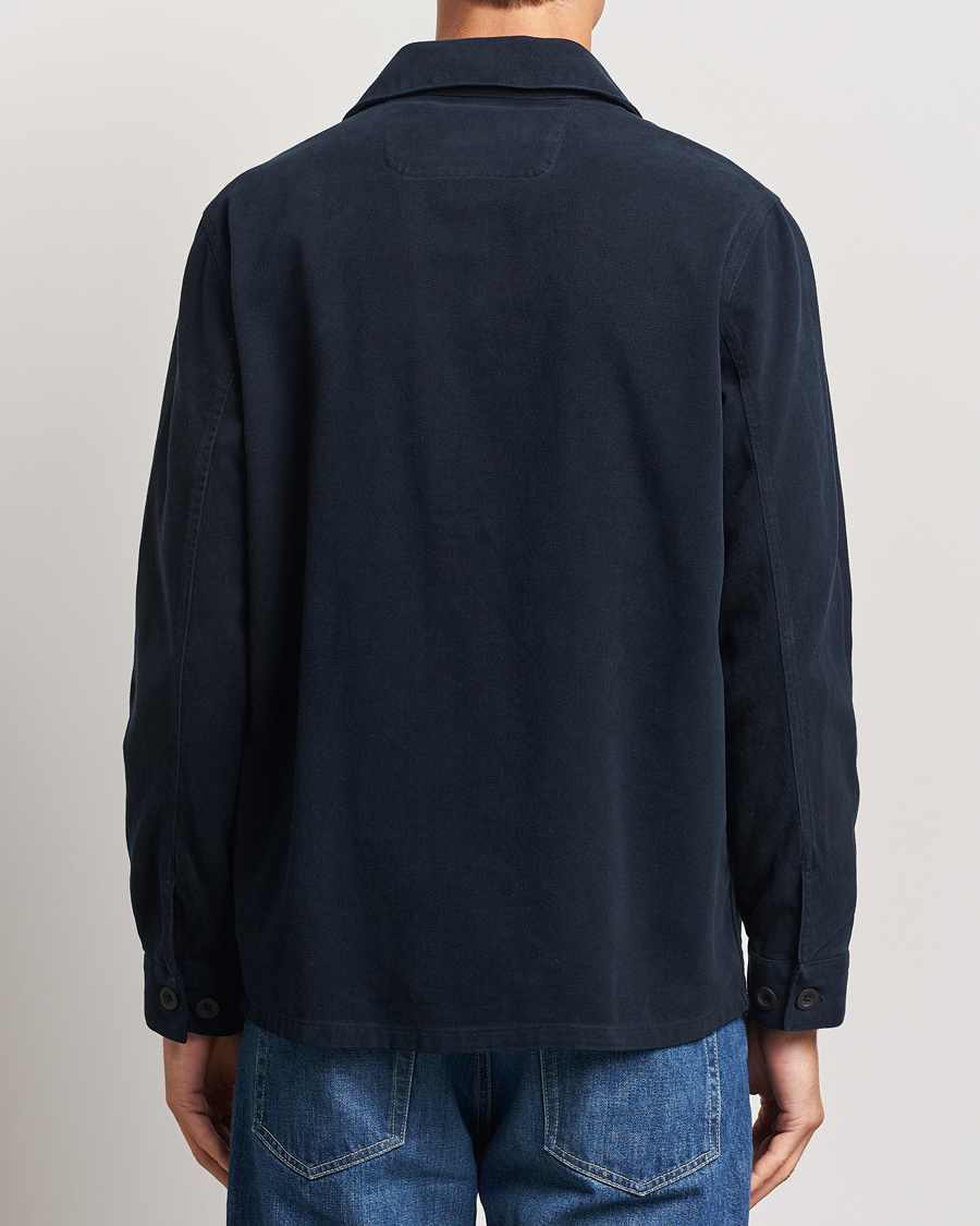 Mies | Takit | A Day's March | Algot Lyocell Overshirt Navy
