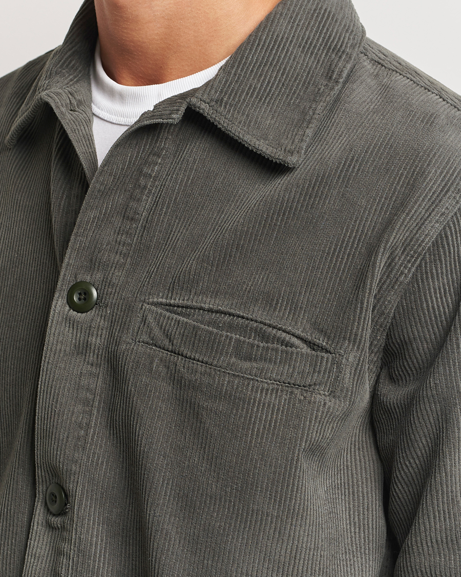 Mies | Kauluspaidat | A Day's March | Telford Corduroy Overshirt Olive