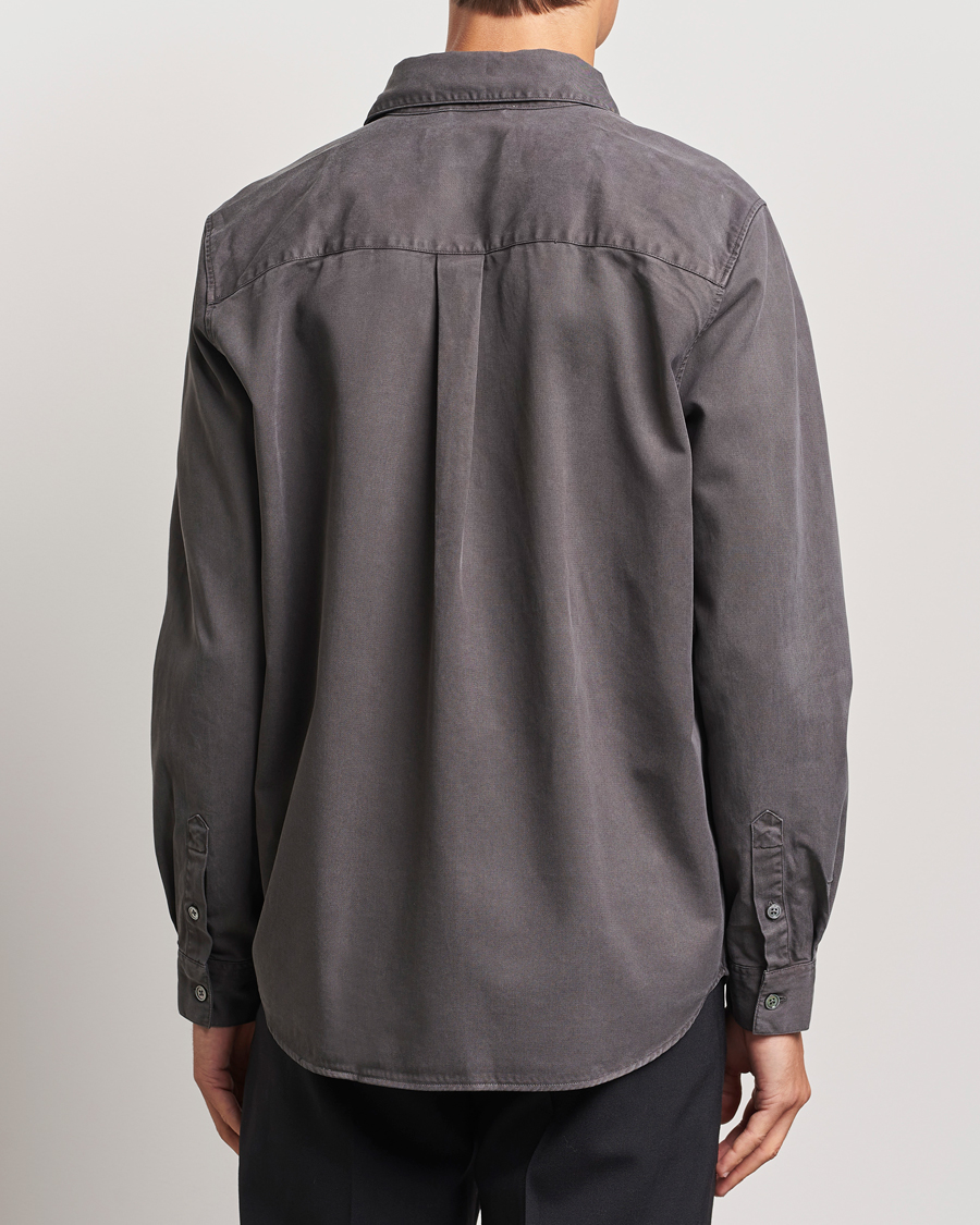 Mies | Kauluspaidat | A Day's March | Farleigh Lyocell Shirt Dark Grey