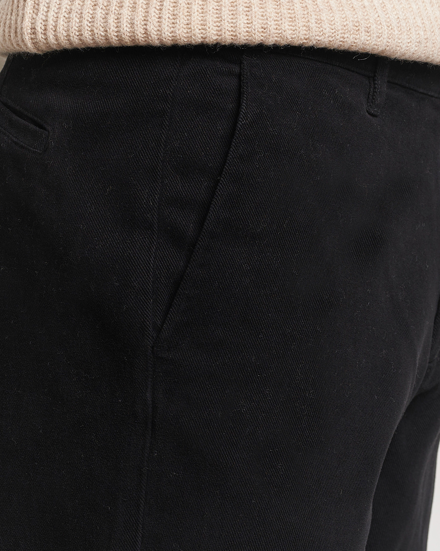 Mies | Housut | A Day's March | Miller Cotton/Lyocell Trousers Black