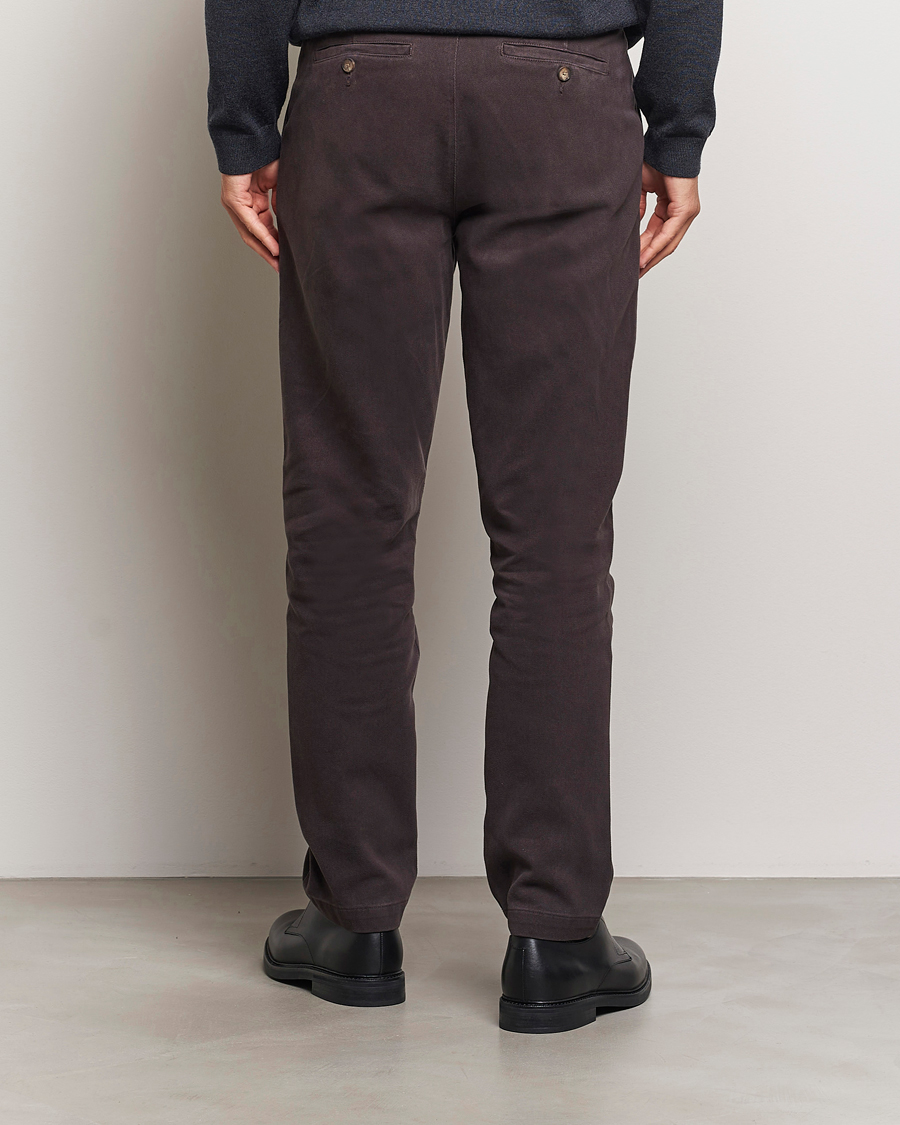 Mies | Housut | A Day's March | Miller Cotton Lyocell Trousers Chocolate