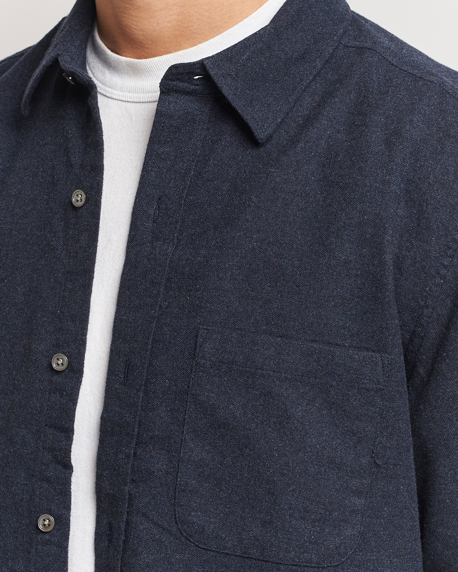 Mies | Kauluspaidat | A Day's March | Newark Flannel Shirt Navy