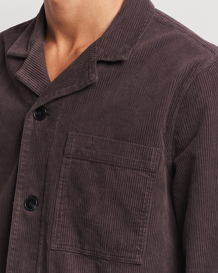 Mies | Kauluspaidat | A Day's March | Banagher Corduroy Overshirt Chocolate