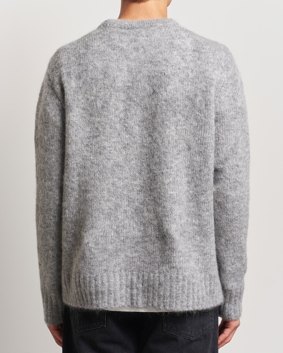Mies | Puserot | A Day's March | Tietar Mohair Sweater Grey Melange