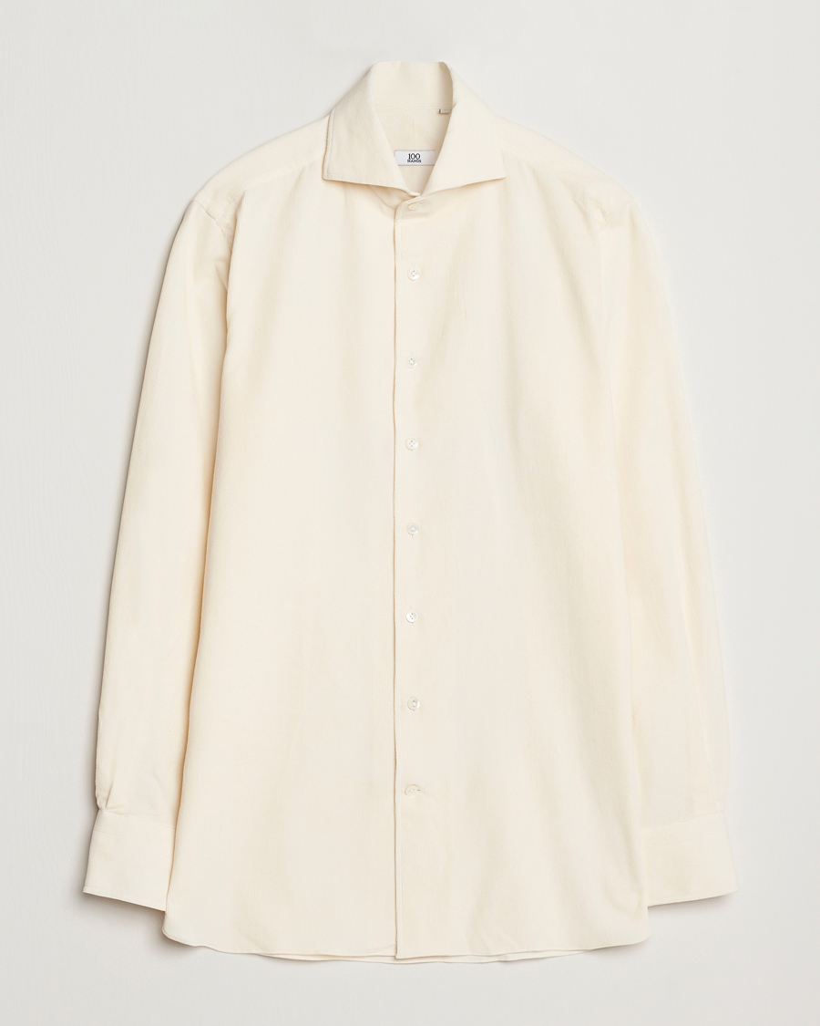 Mies | Kauluspaidat | 100Hands | Japan Corduroy Shirt Off White