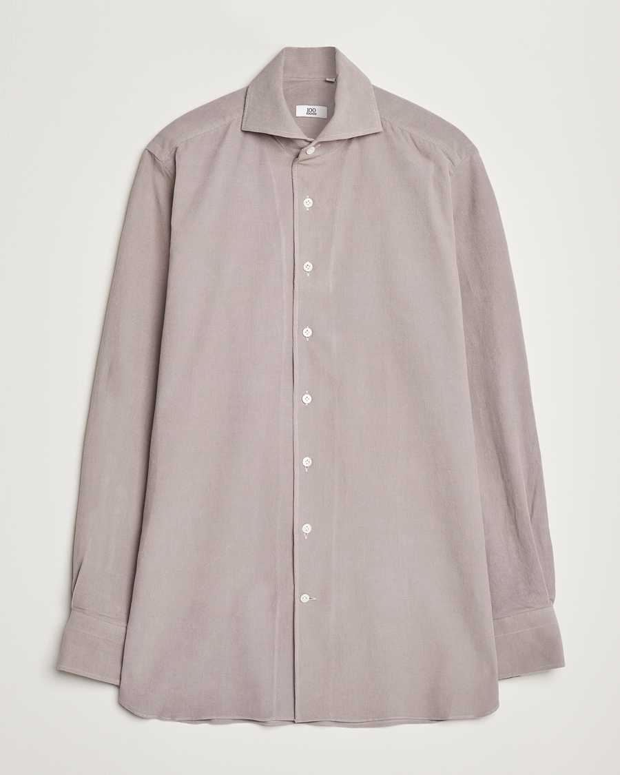 Mies | Kauluspaidat | 100Hands | Japan Corduroy Shirt Aubergine
