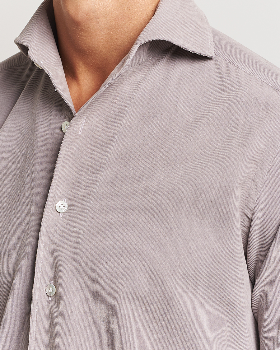 Mies | Kauluspaidat | 100Hands | Japan Corduroy Shirt Aubergine