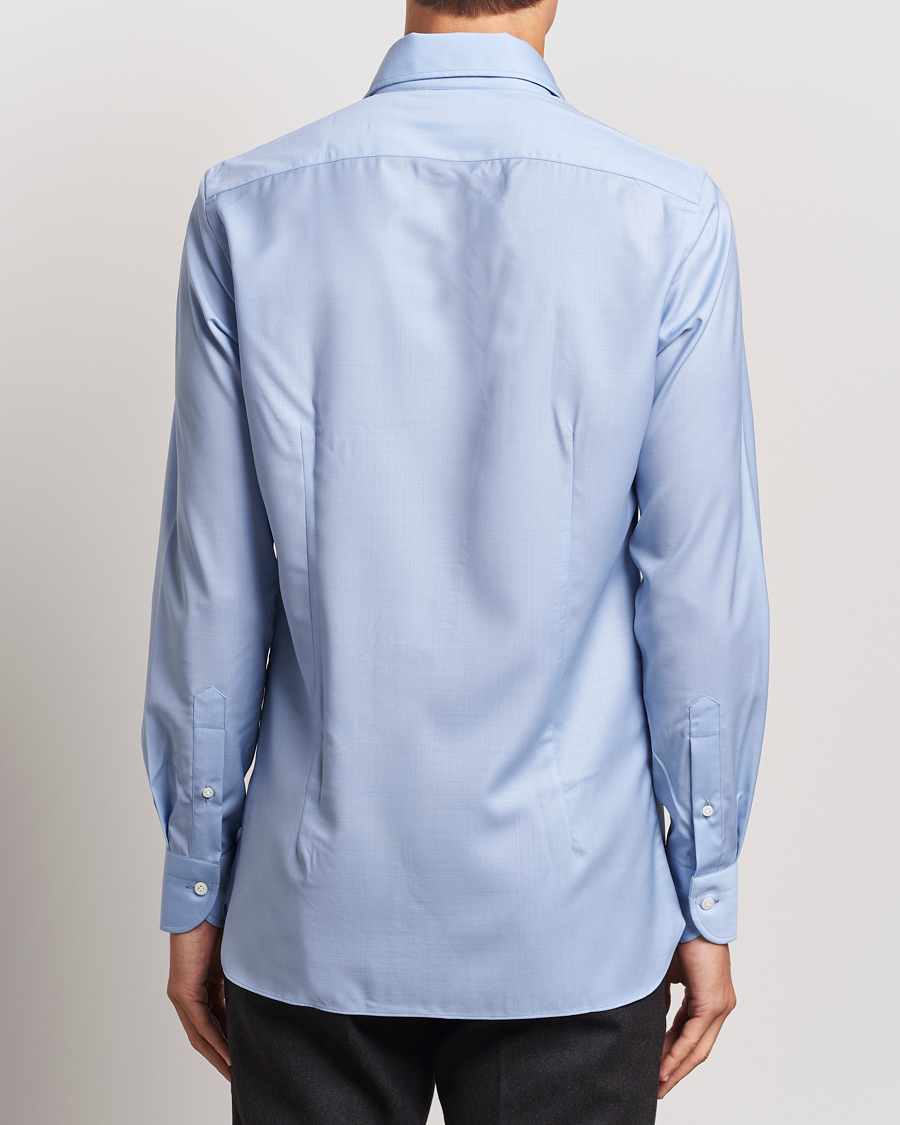 Mies | Kauluspaidat | 100Hands | Full Spread Wool Shirt Light Blue