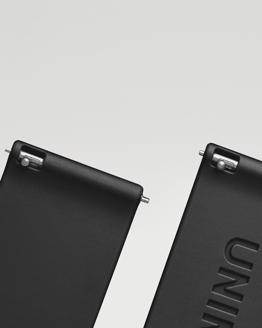 Mies | Kellonrannekkeet | UNIMATIC | TPU Quick Relese 22mm Strap Black