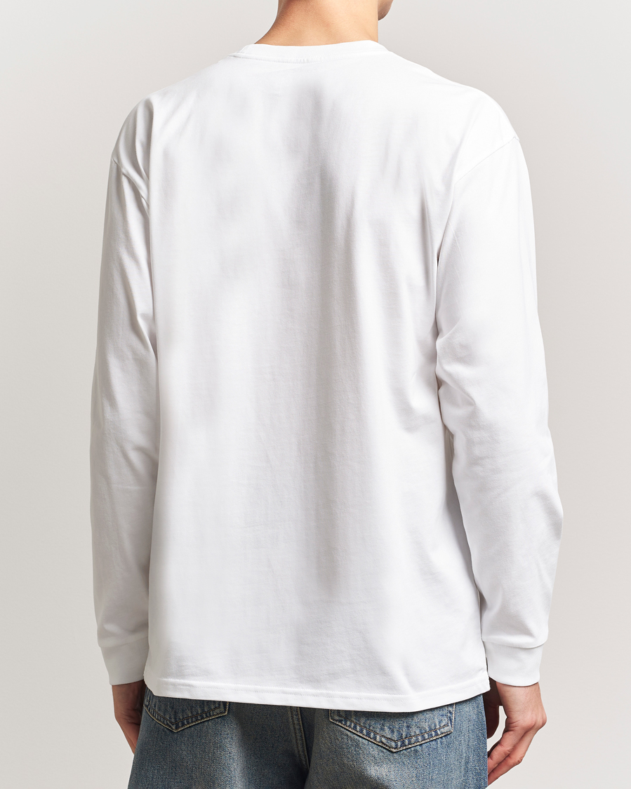 Mies | T-paidat | Carhartt WIP | Chase Combed Cotton Long Sleeve T-Shirt White/Gold