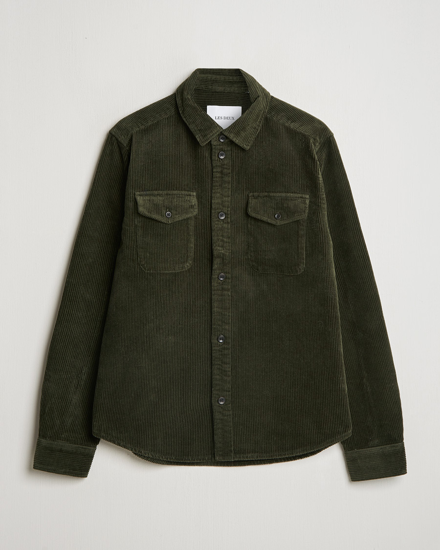 Mies | Kauluspaidat | LES DEUX | Kody Heavy Corduroy Overshirt Rosin