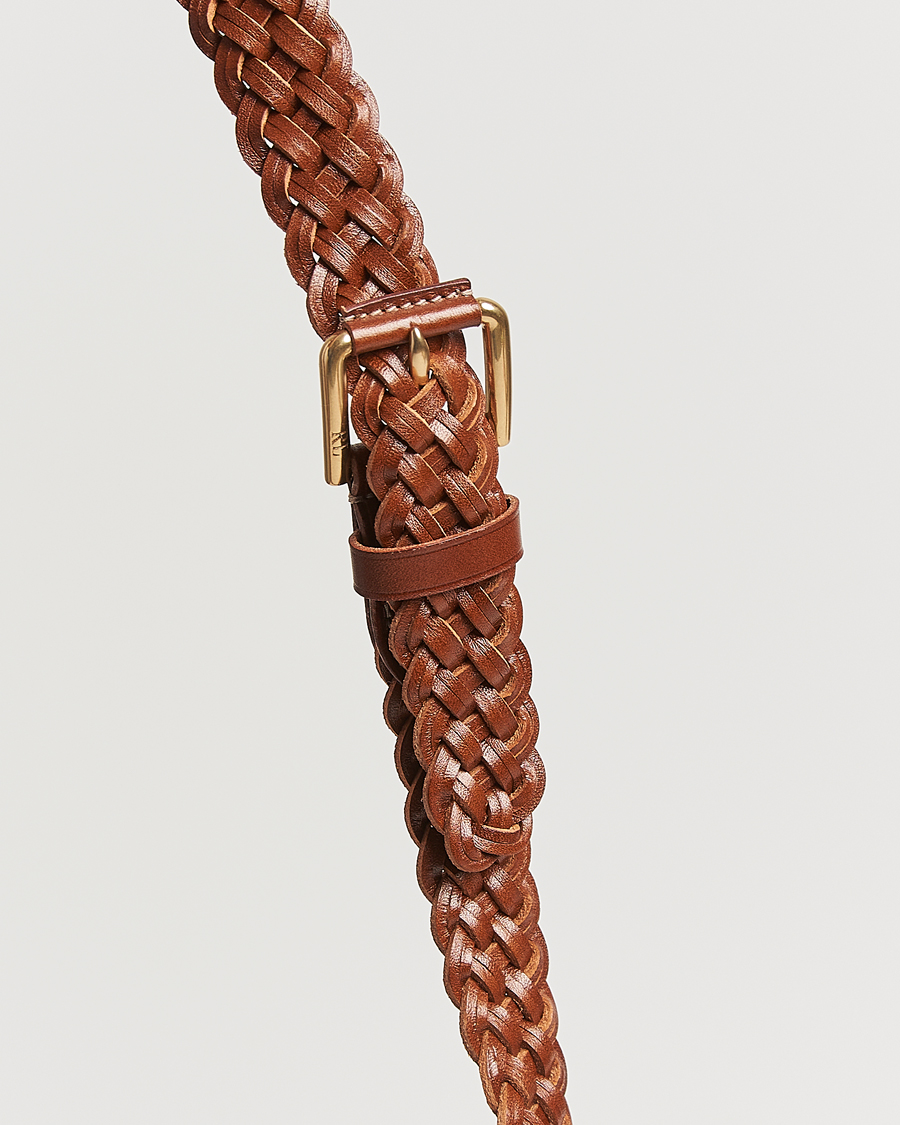 Mies | Ralph Lauren Purple Label Braided Belt Brown Calf | Ralph Lauren Purple Label | Braided Belt Brown Calf