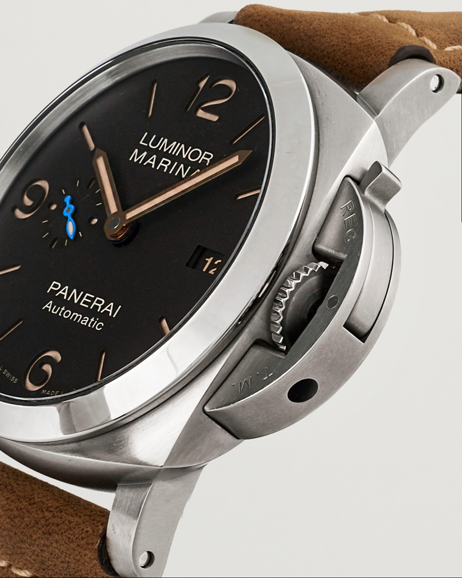 Mies | Panerai Pre-Owned Luminor Marina PAM01351 Silver | Panerai Pre-Owned | Luminor Marina PAM01351 Silver