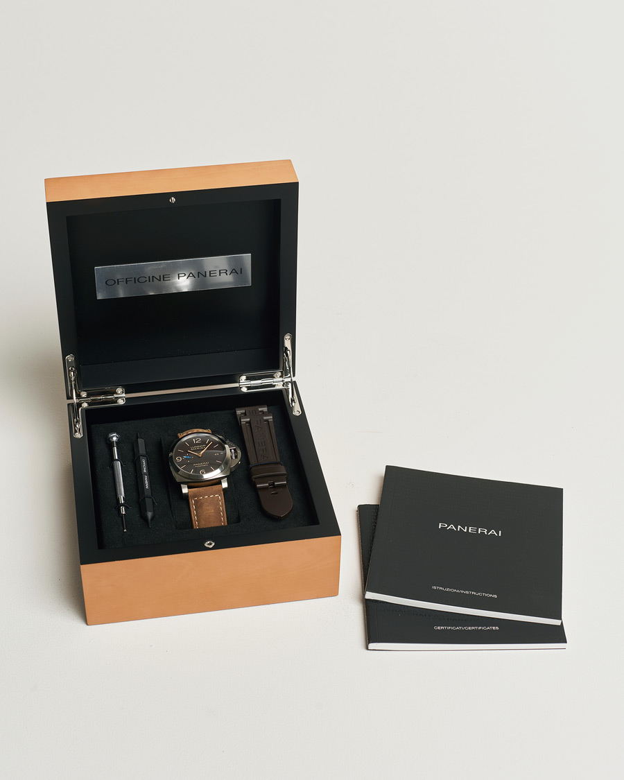 Mies | Panerai Pre-Owned Luminor Marina PAM01351 Silver | Panerai Pre-Owned | Luminor Marina PAM01351 Silver