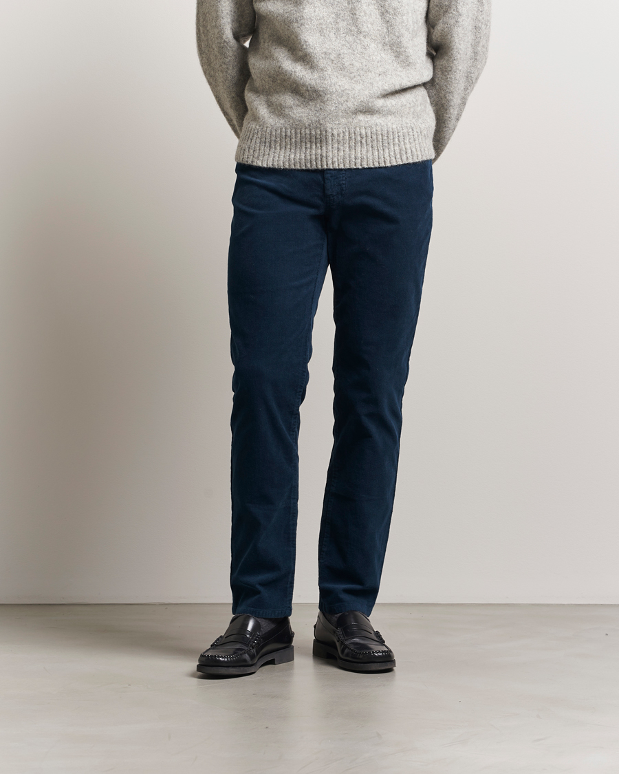 Mies | Housut | NN07 | Tony Corduroy 5-Pocket Pants Navy Blue