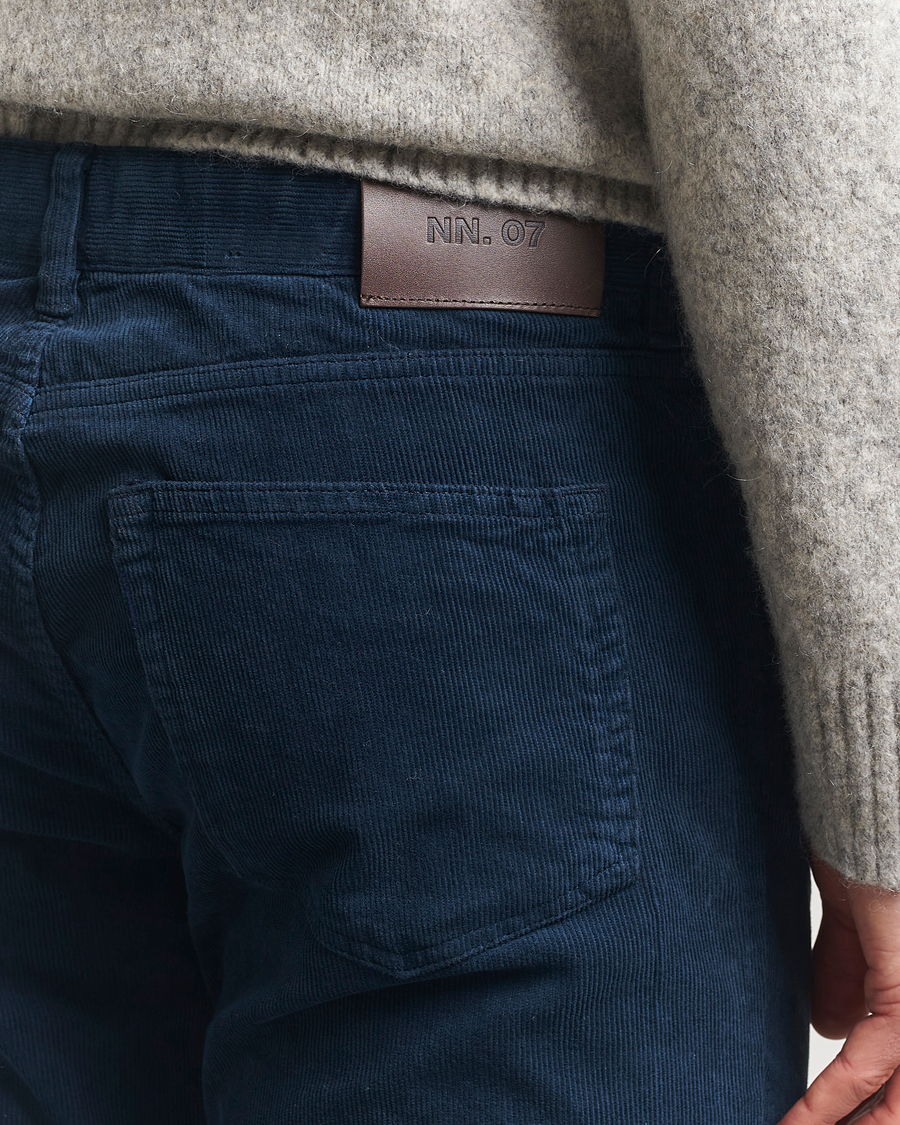 Mies | Housut | NN07 | Tony Corduroy 5-Pocket Pants Navy Blue