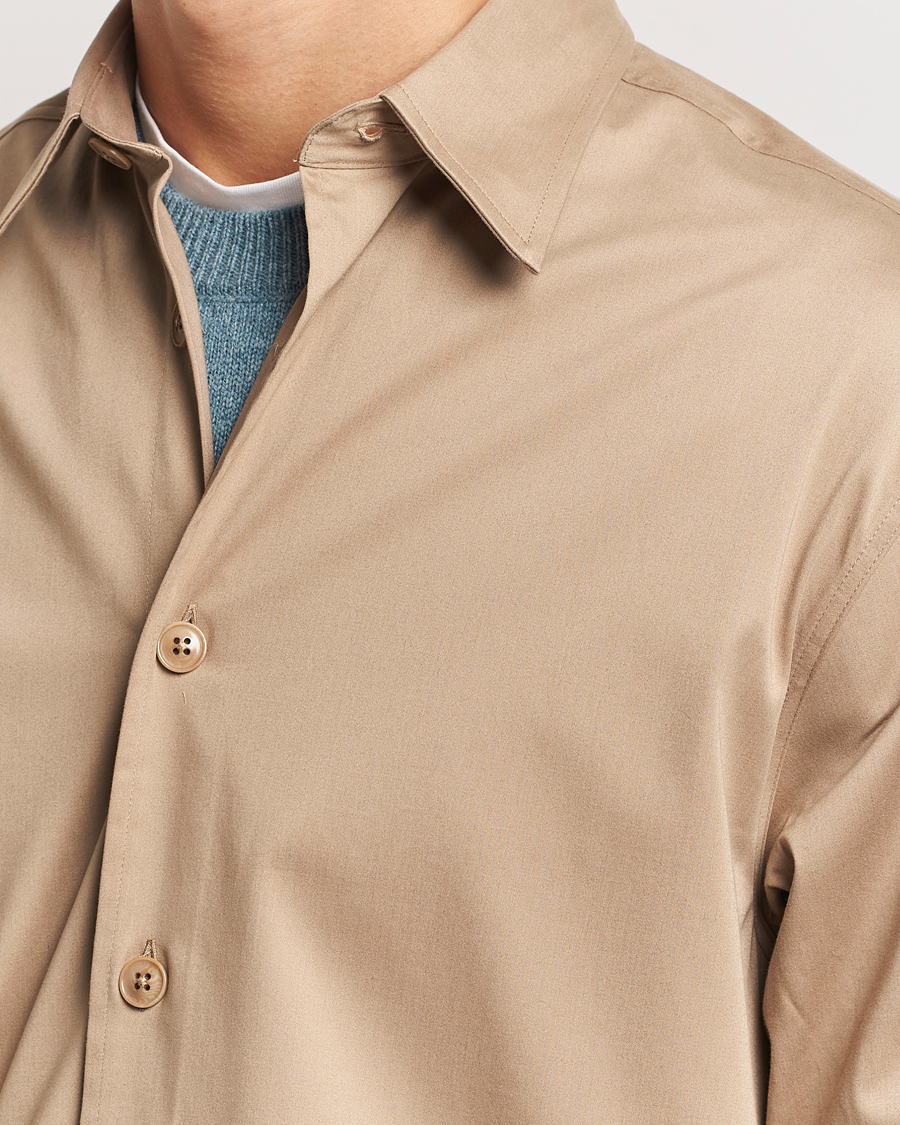 Mies | Kauluspaidat | NN07 | Quinsy Cotton Overshirt Timber Wolf