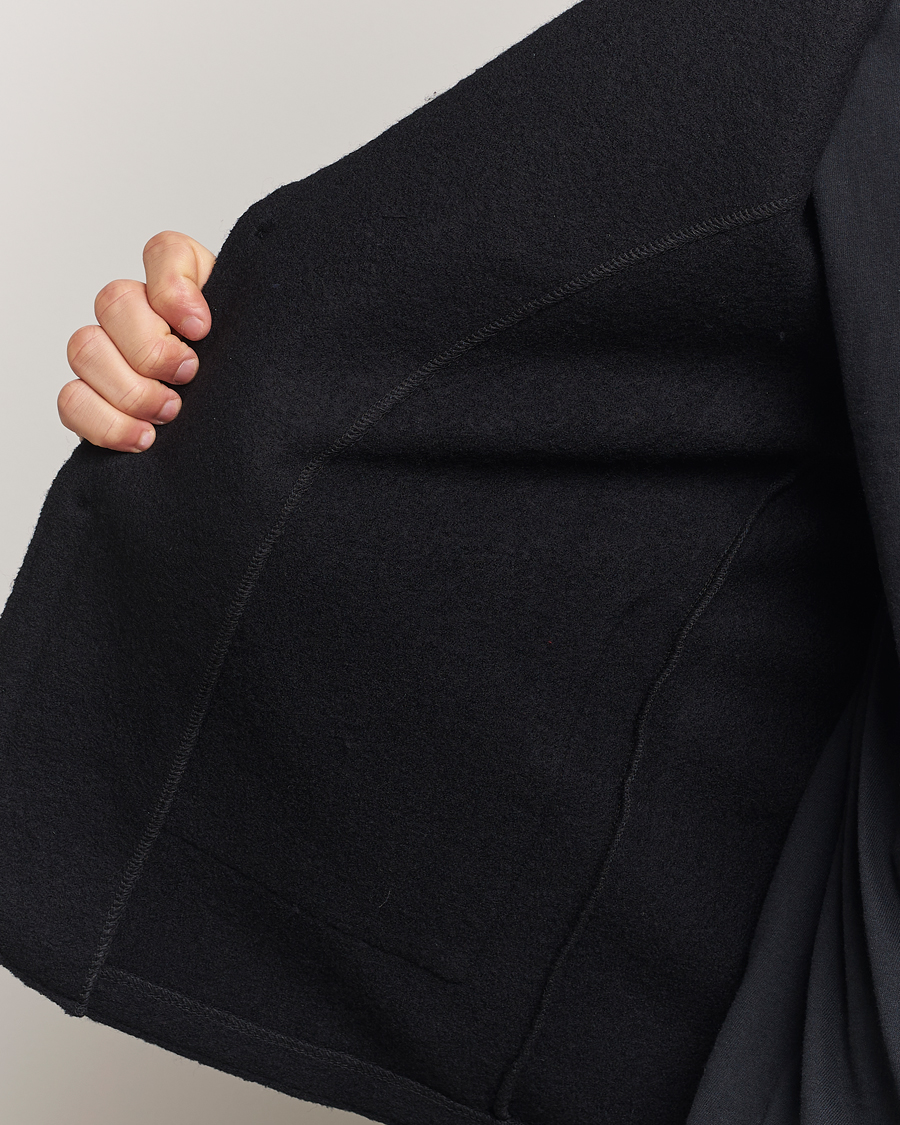 Mies | Pikkutakit | NN07 | Boiled Wool Knitted Blazer Black