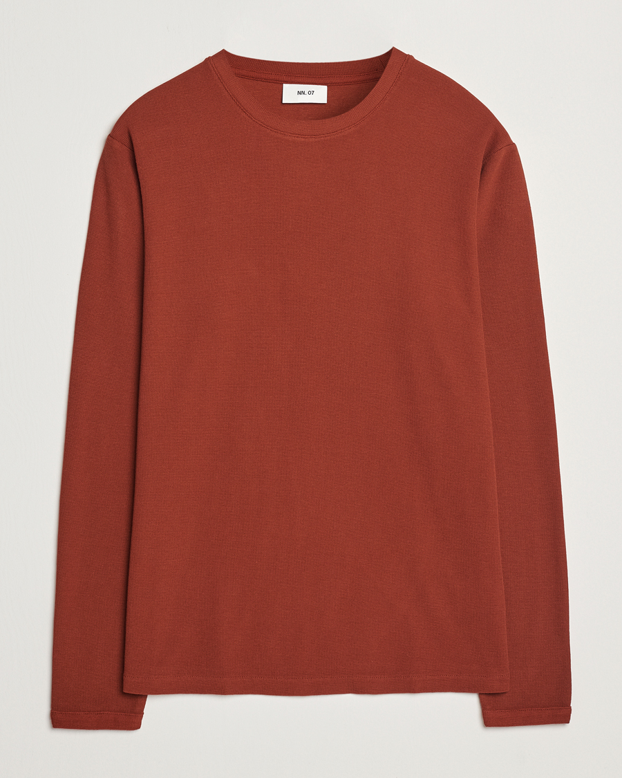 Mies | Puserot | NN07 | Clive Knitted Sweater Rust Red