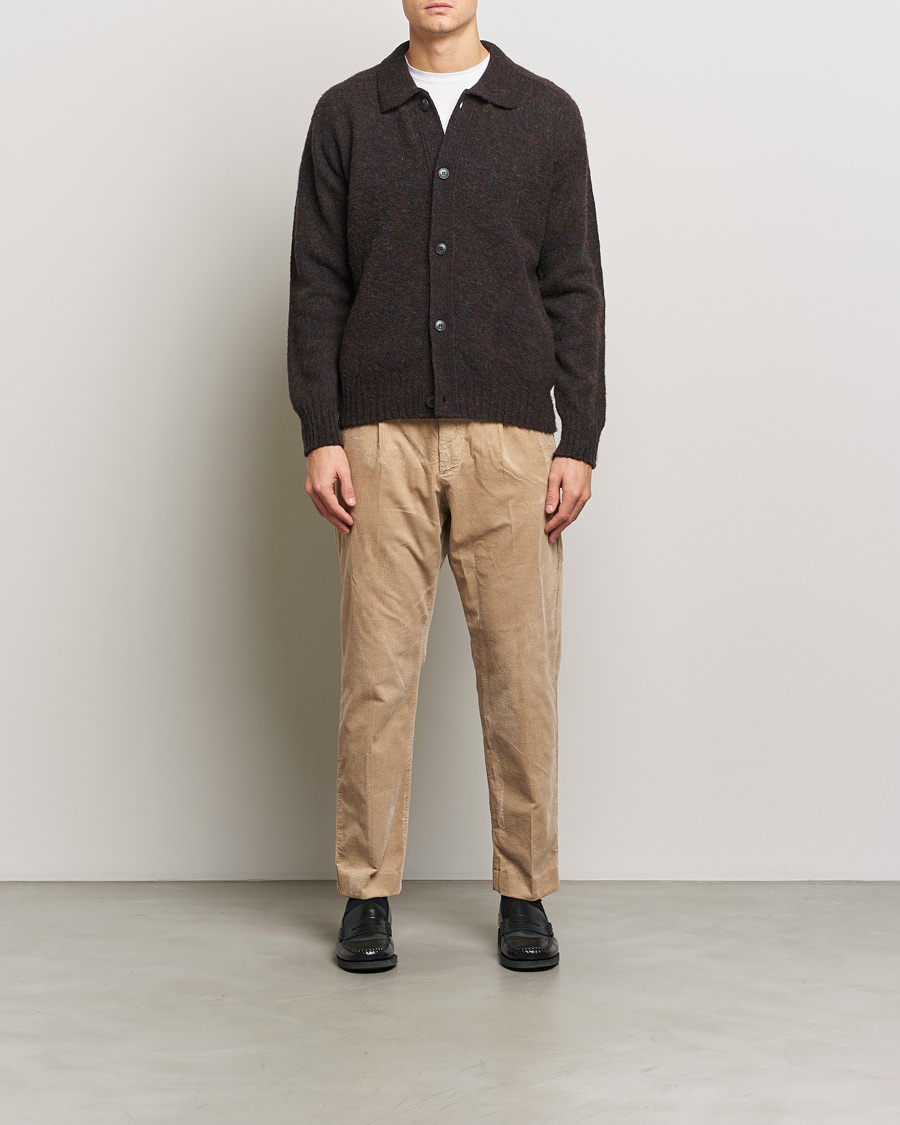 Mies | Housut | NN07 | Bill Pleated Corduroy Pants White Peppar