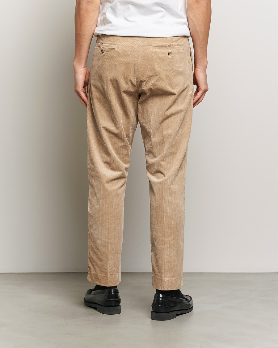 Mies | Housut | NN07 | Bill Pleated Corduroy Pants White Peppar
