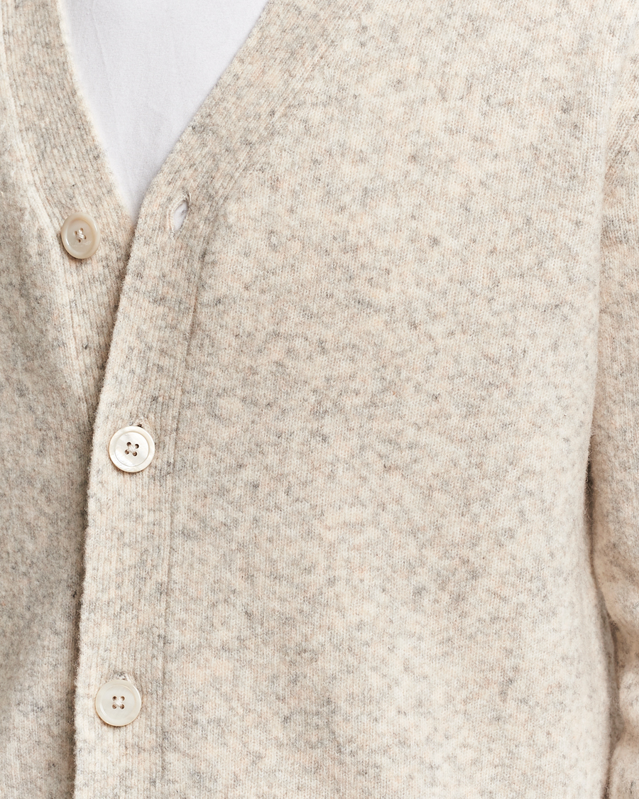 Mies | Puserot | NN07 | John Wool Knitted Cardigan White Peppar