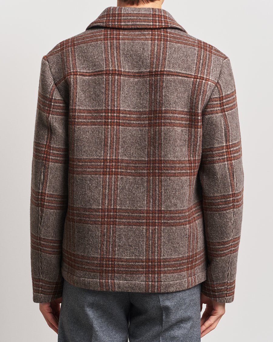 Mies | Takit | NN07 | Gael Wool Checked Jacket Grey/Red