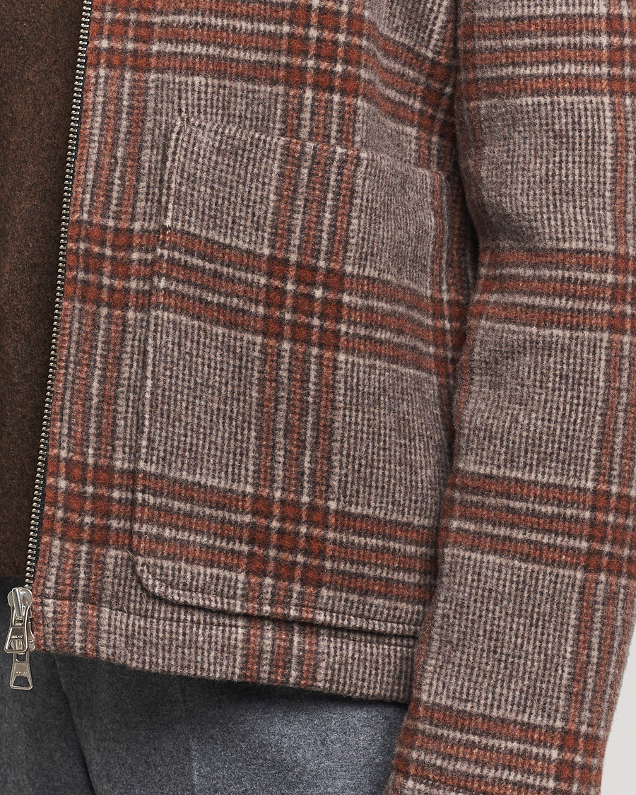 Mies | Takit | NN07 | Gael Wool Checked Jacket Grey/Red